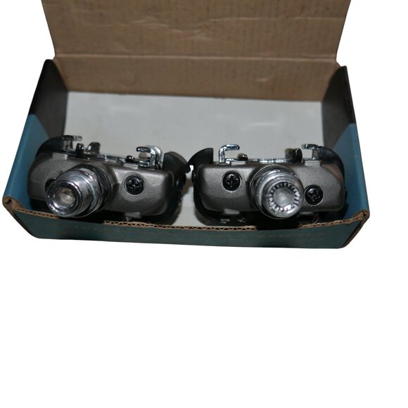 Concept Double-Sided SPD Clipless MTB Pedals Adjustable Aluminum Chromoly 9/16" - Picture 2 of 10